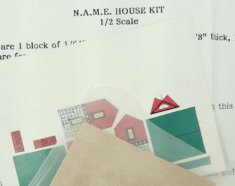 Miniature Dollhouse Kit: N.A.M.E. Souvenir House, 1/2 Scale DIY