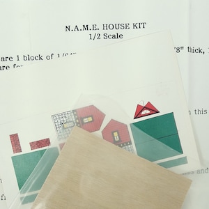 Miniature Dollhouse Kit: N.A.M.E. Souvenir House, 1/2 Scale DIY