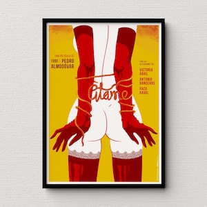 Atame. Kartel Serigrafía Cubano. illustratie. Filmposter. Beperkte uitgave