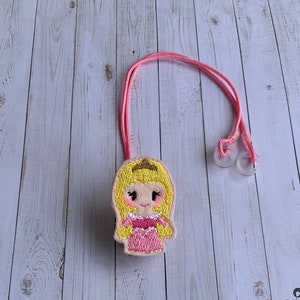 Sleeping Princess Hearing Aid or Cochlear Implant Leash / Retention Cord / Lanyard / Clip