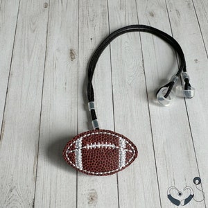 Football Hearing Aid or Cochlear Implant Leash / Retention Cord / Lanyard / Clip