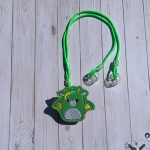 Dragon Squish Hearing Aid or Cochlear Implant Leash / Retention Cord / Lanyard / Clip