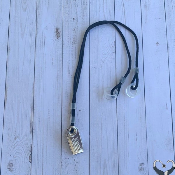Clip Only No Feltie Design Hearing Aid or Cochlear Implant Leash / Retention Cord / Lanyard / Clip