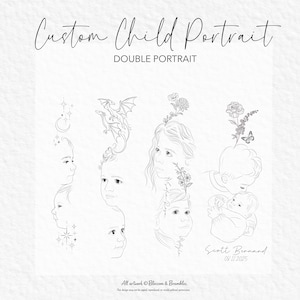 Custom Child Double Portrait