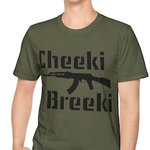 Camiseta Cheeki Breeki Softstyle, versión en inglés, camiseta Ckeeki Breeki, camiseta cómoda para hombre