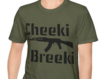 Camiseta Cheeki Breeki Softstyle, versión en inglés, camiseta Ckeeki Breeki, camiseta cómoda para hombre
