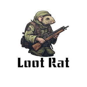 Tarkov Loot Rat Water Resistant Decal, Escape From Tarkov Sticker, Mens Womens Skateboard Motorcycle Bumper Sticker Decoration