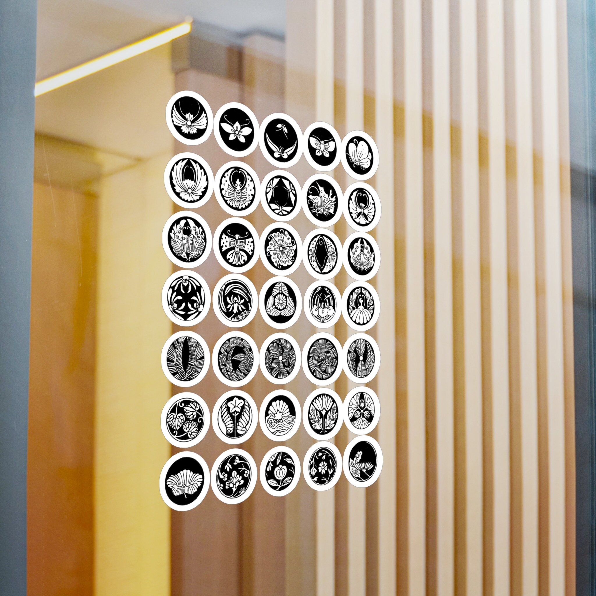 Japanese Mon Decal Pack: Water Resistant Kamon Stickers - Etsy
