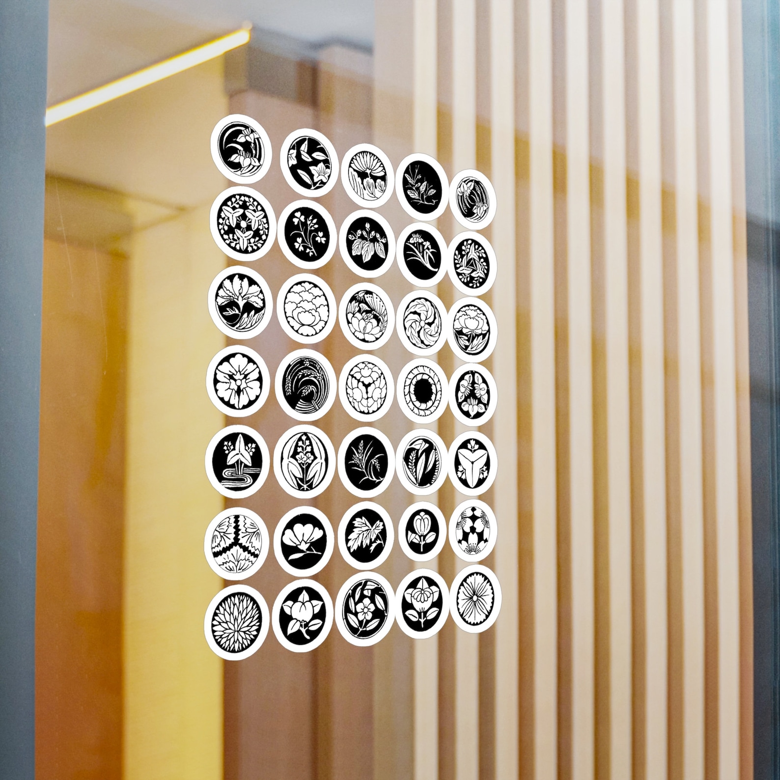 Japanese Mon Decal Pack: Water Resistant Kamon Stickers - Etsy