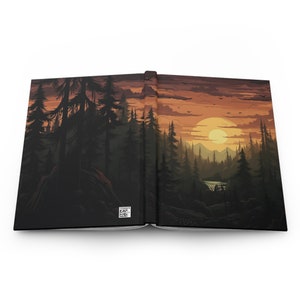 Sunset Forest Hardcover Journal: Nature Writing Pad