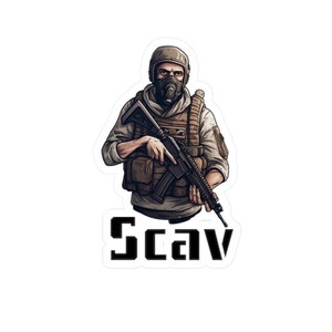Escape From Tarkov Scav Sticker: Water Resistant Vinyl Decal