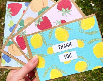 Pack of Thank You Cards, Multipack of Thank you Cards, Set of Thank You Cards, Thank You Cards Pack, Teacher Thank You Cards, Blank Inside