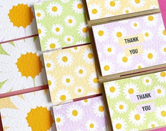 Thank You Cards Pack, Pack of Thank You Cards, Pack of Note Cards, Mini Thank you Cards, Multipack of Cards, Floral Thank You Cards, UK Made