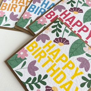 Birthday Card, Floral Birthday Card, Pretty Birthday Card, Unique Birthday Card, Pack of Birthday Cards, Mixed Pack of Cards, Multi Pack