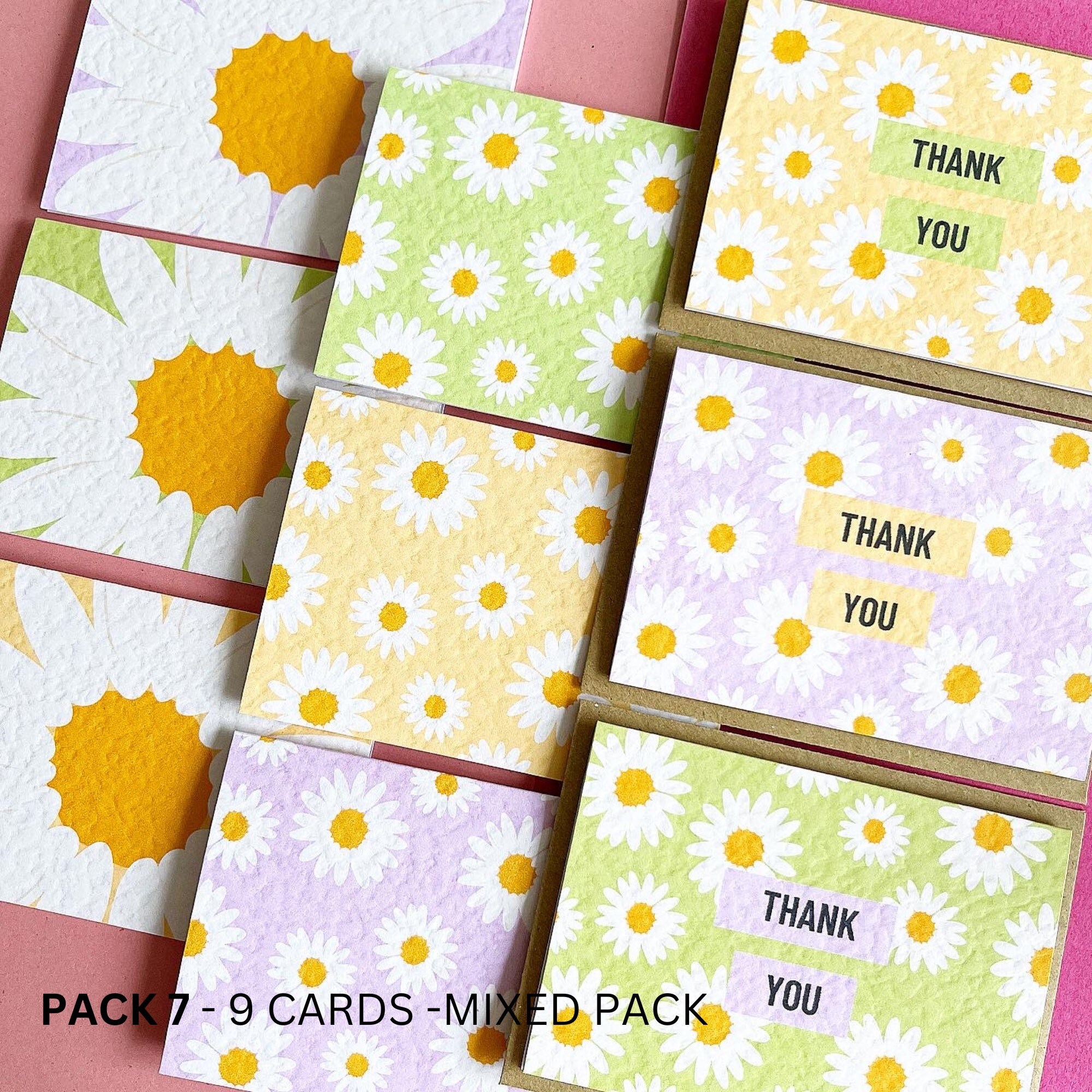 Thank You Cards Pack, Pack of Thank You Cards, Pack of Note Cards, Mini Thank You Cards