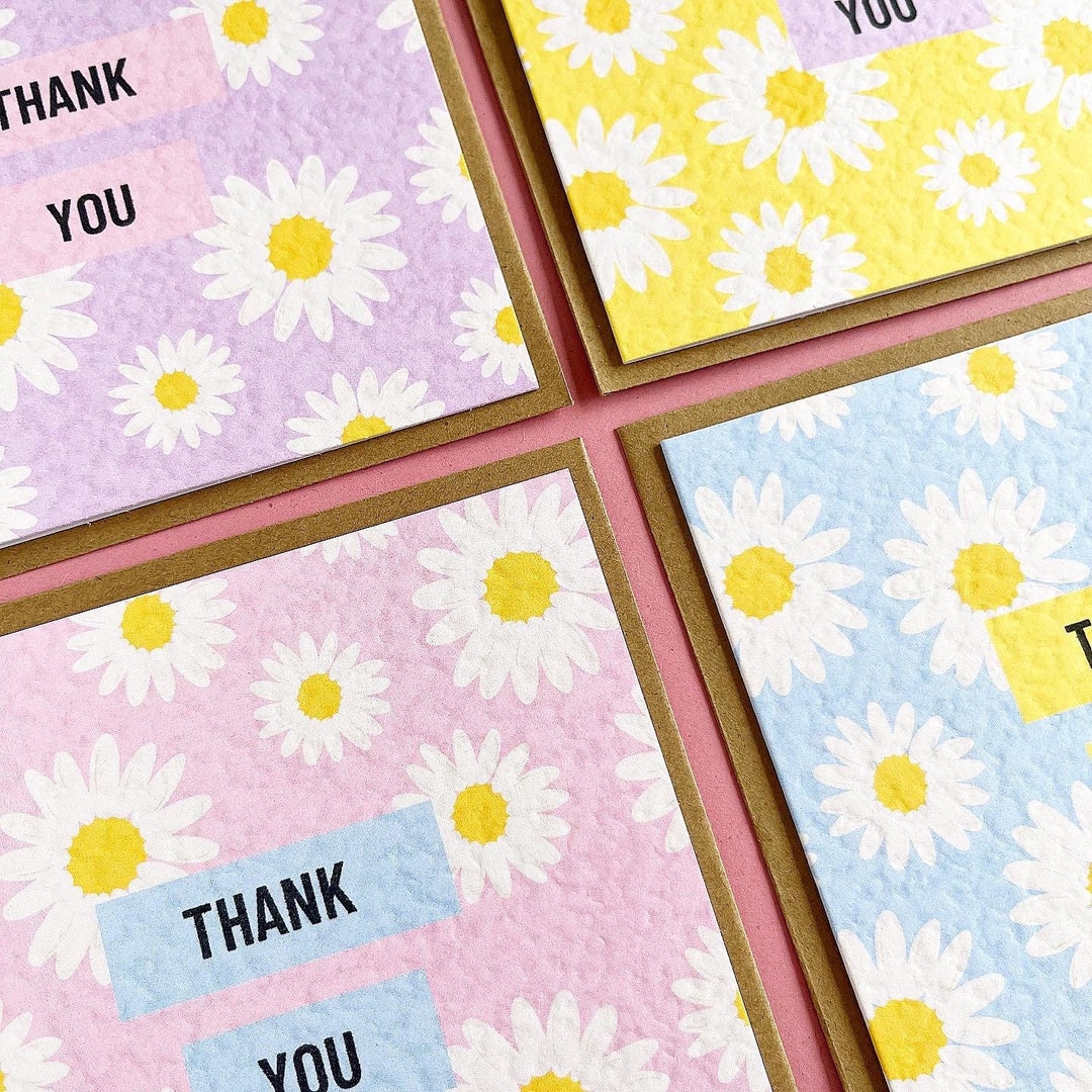 Thank You Cards Pack, Pack of Thank You Cards, Colourful Thank You ...