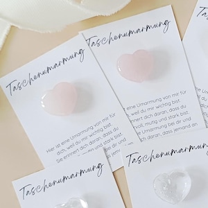 Taschenumarmung Herz Glücksbringer Schulkind Geschenk Mutmacher Schule Prüfung kleine Aufmerksamkeit Erzieher Weihnachten Wichtelgeschenk