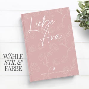 Cartas para minha filha, livro personalizado, mãe, filha, lembrança, presente de infância, mãe, filha, diário, mãe, anotar marcos