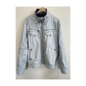 Vintage Casual Jacket with Multiple Pockets, 100 cotton, Size XL
