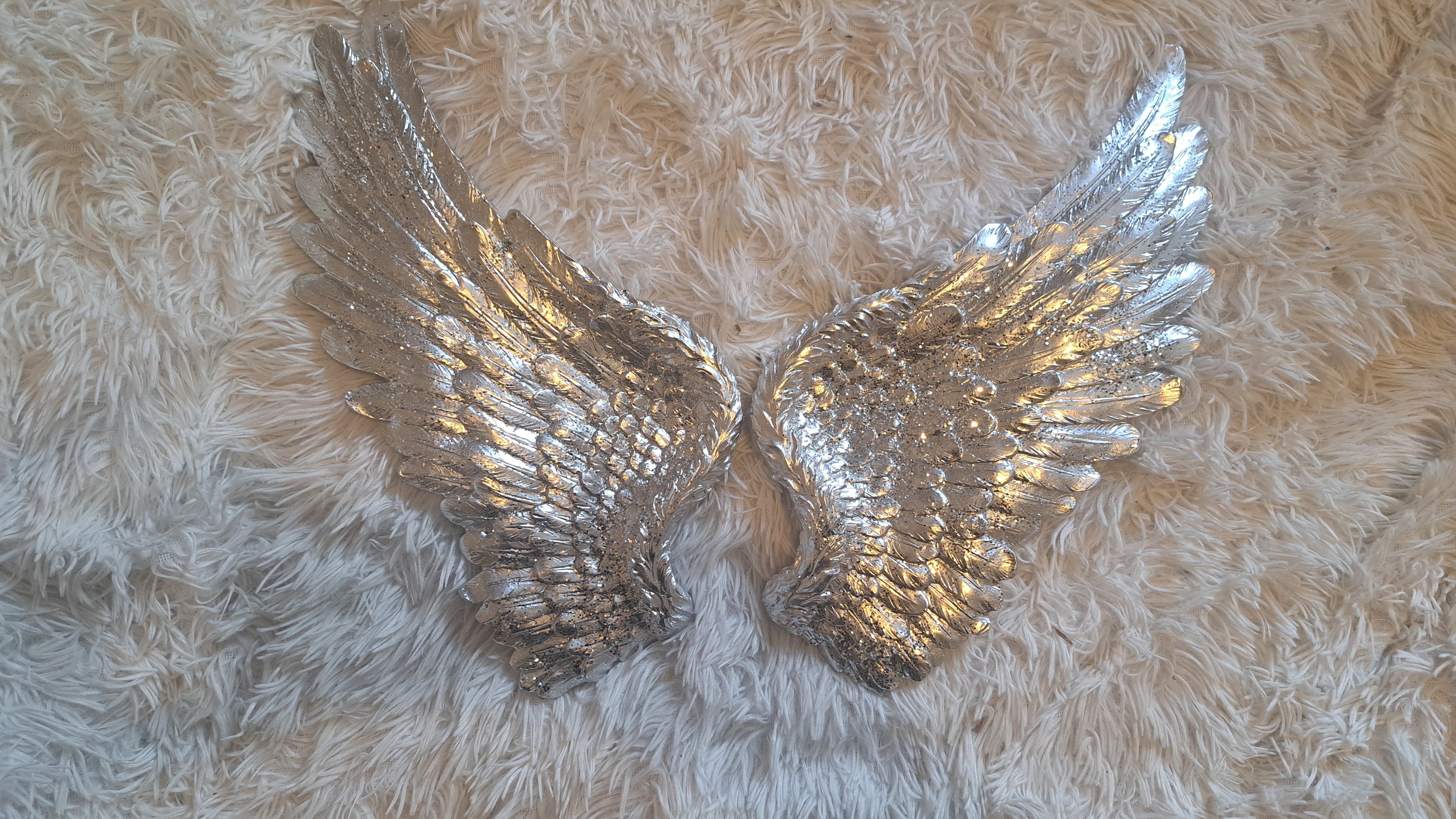 Large Angel Wings, 10 Pack, 6 Colours to Choose From, Appliques for  Christmas Crafts and Cards New Sparkly Material 
