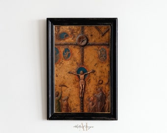 Crucifixion of Jesus Wall Art, Jesus Portrait, Jesus painting, Jesus print, Jesus art, Jesus wall art, Jesus picture, Catholic Christ