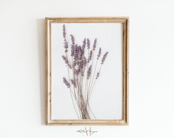 Lavender Wall Art Print, Lavender Print, Botanical Print, Farmhouse Print, Rustic Print, Lavender, Wall Art, Botanical, Gift, Farm