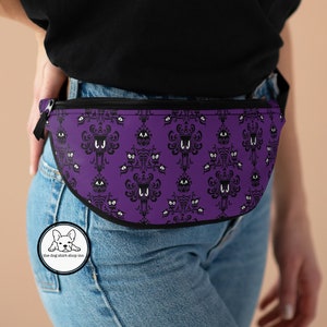 Haunted House Mansion Fanny Pack, Mansion Wallpaper, Eyes, Madame, Fanny Pack, Leota, Personalized Fanny Pack, Mouse Gift, Foolish Mortals