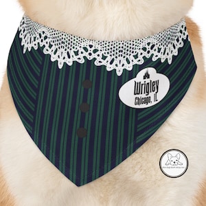 Haunted House Dog Bandana, Mansion, Uniform Bandana, Cast Member, Custom Pet Bandana, Personalized Dog Bandana, Over the Collar, Mouse Gift