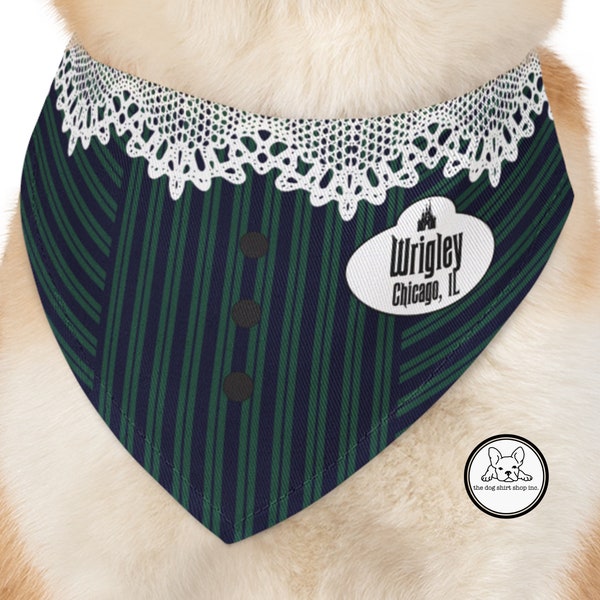 Haunted House Dog Bandana, Mansion, Uniform Bandana, Cast Member, Custom Pet Bandana, Personalized Dog Bandana, Over the Collar, Mouse Gift