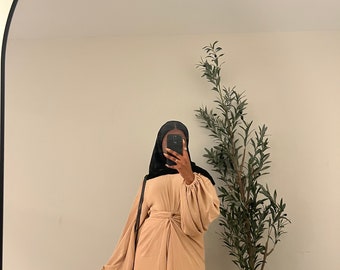 Inaya 2 Piece Wrap Dress - Beige