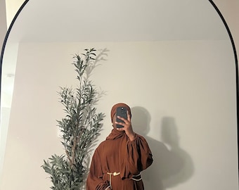 Inaya 2 Piece Wrap Dress - Coffee