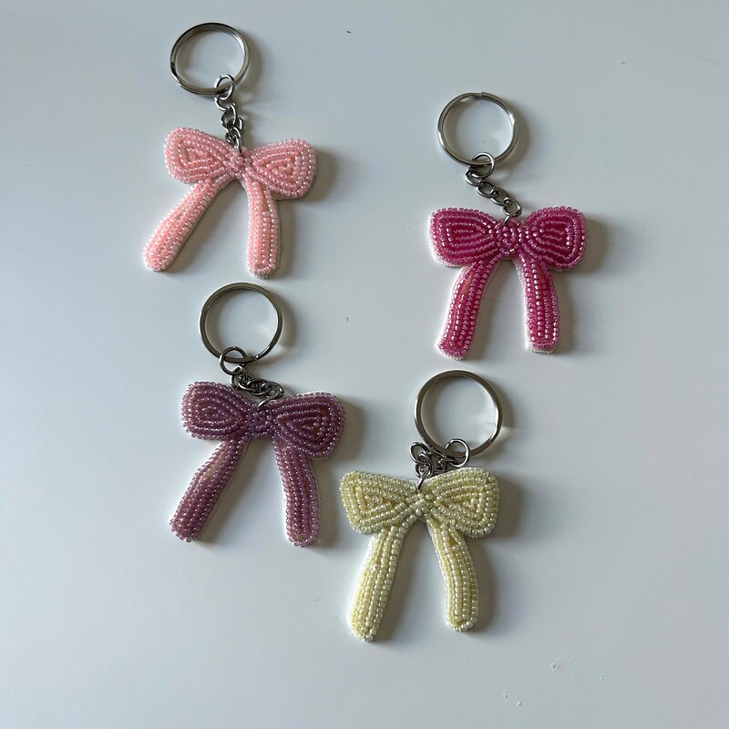 Beaded Keychain - Etsy