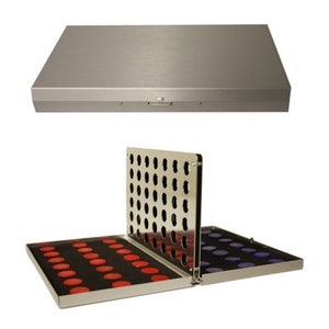 Travel 4 in a row game in metal case, option to personalise