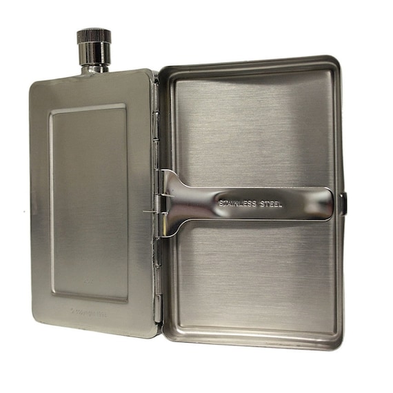 Personalised 2-in-1 Hip Flask and Cigarette Case