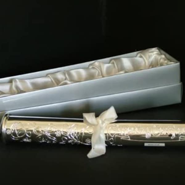 Silver Plated Personalized Marriage Certificate Holder