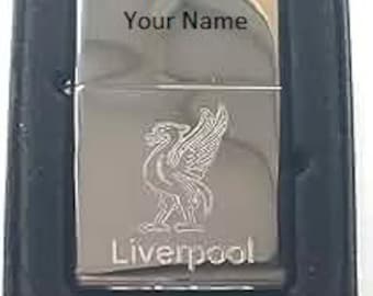 Polished chrome Liverbird Engraved Zippo with option to Personalise