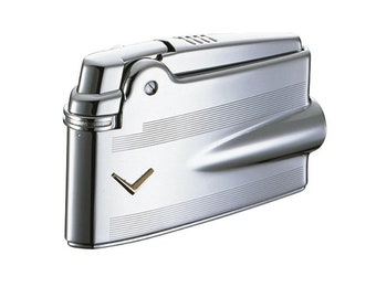 Ronson Premier Varaflame flint action gas lighter polished chrome