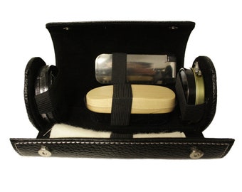 Shoe Care Kit Luxury Cylindrical Case with option to Personalise