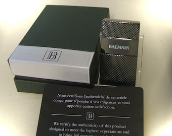 Balmain Turbo Flame Gas Lighter Gunmetal