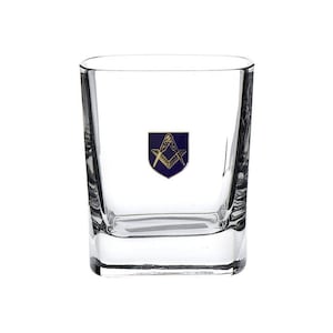 Masonic Badged Mixer Glass