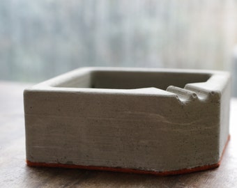 Concrete ashtray