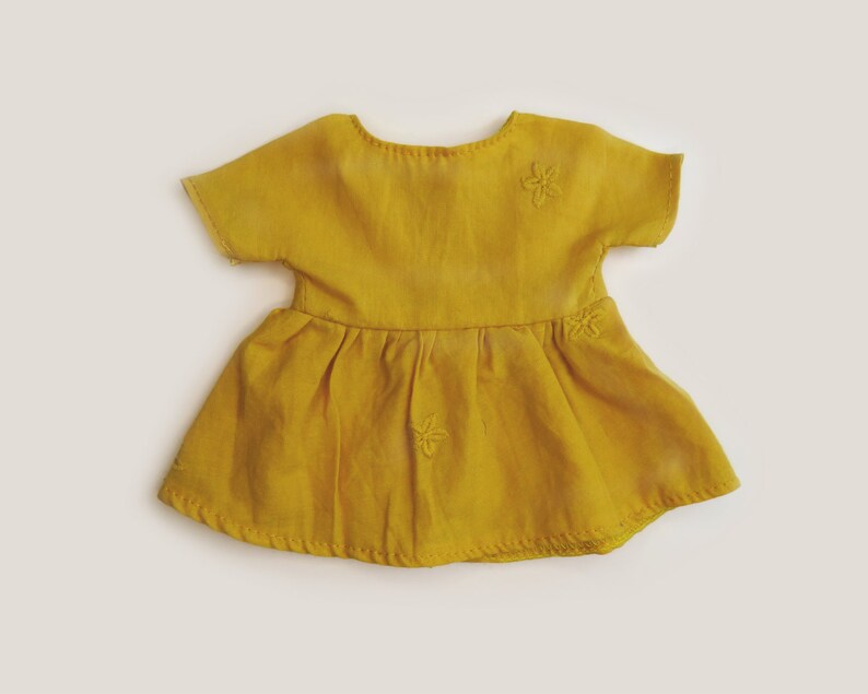 Fox comforter Goupil Plush Goupil the fox buttercup outfit denim jacket and sunny yellow dress image 5
