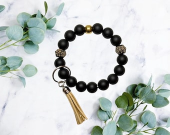 Silicone Beaded Wristlet