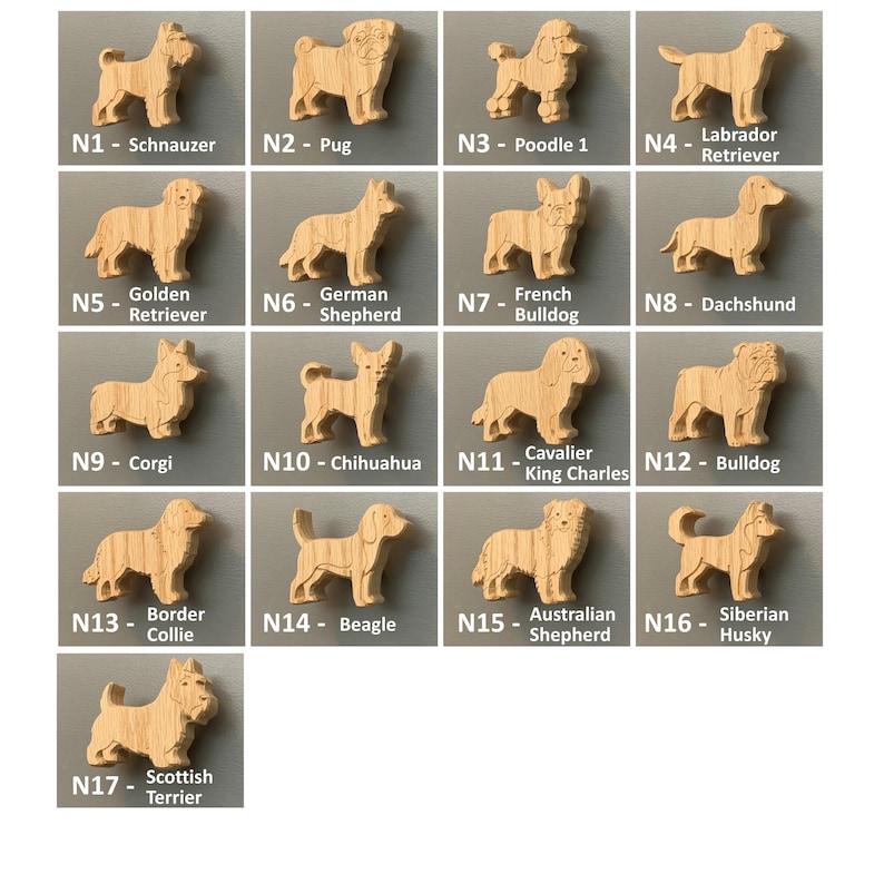 120+ Fun Drawer Knobs & Cabinet Knobs | Unique Solid Oak Hardware for Dressers, Cabinets and Furniture image 8