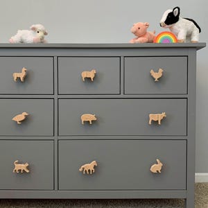 Farm Animal Dresser Knobs for Nursery. Dresser Knobs for Baby and Kids ...