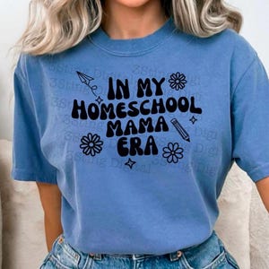 W mojej erze domowej mamy svg homeschool png sahm homemaker png homeschooling mama modląca się mama koszulka dla mamy cyfrowe pobieranie Dzień Matki