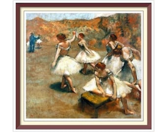 Degas Dancers Cross Stitch Pattern: Vintage Art (PDF Pattern)
