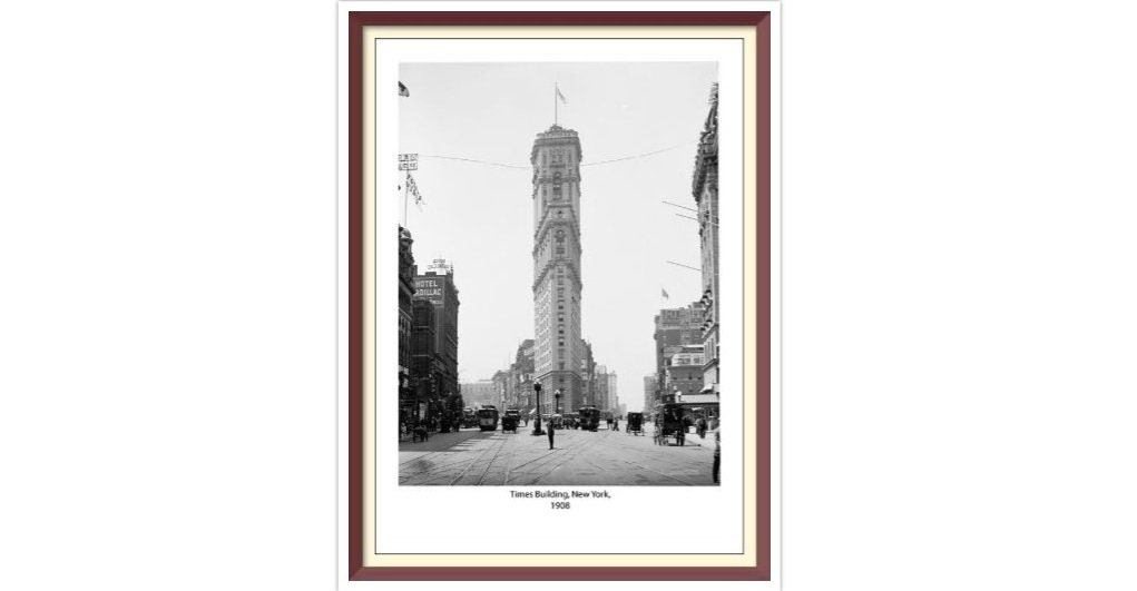 Times Building, New York 1908, Vintage Cross Stitch Pattern (PDF) - Etsy