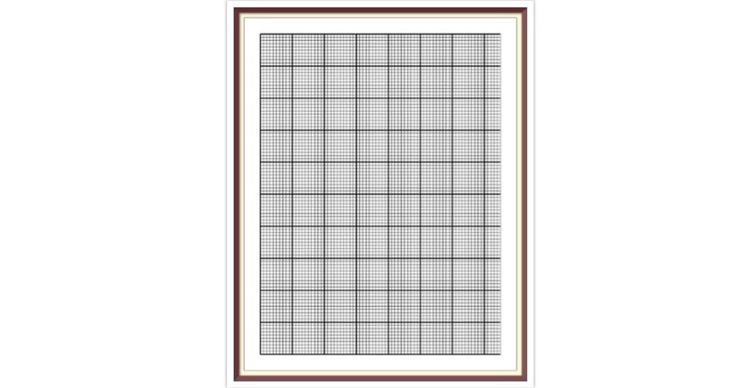 A Sheet for Creating a Cross Stitch Scheme - Grid Paper - Graphic Paper ...