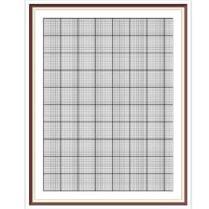 Un foglio per creare uno schema di punto croce - Carta a quadretti - Carta grafica - A4 e Lettera - PDF